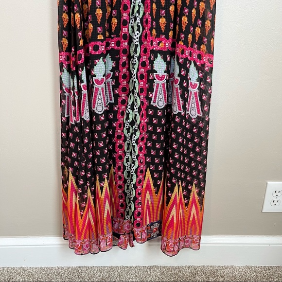 Temperley London Black Twist Millais Halter Short Sleeve Casual Maxi Dress - Picture 7 of 14